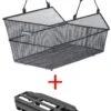 Basil Cento Multi Längs Engmaschig Für Schultaschen Schwarz Mit MonkeyLoad-T Adapter 2 Basil Cento Multi Längs Engmaschig Für Schultaschen Schwarz Mit MonkeyLoad-T Adapter -Fahrradteile Geschäft Basil Korb Cento Multi engmaschig laengs mit 2 Griffen Monkeyload T 11227 8715019112270