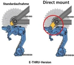 Bulls Ausfallende (Schaltauge) Für E-Stream Mit 650Wh-Akku Ab 2018 ST-131 Normal-Mount -Fahrradteile Geschäft Direct mount 1