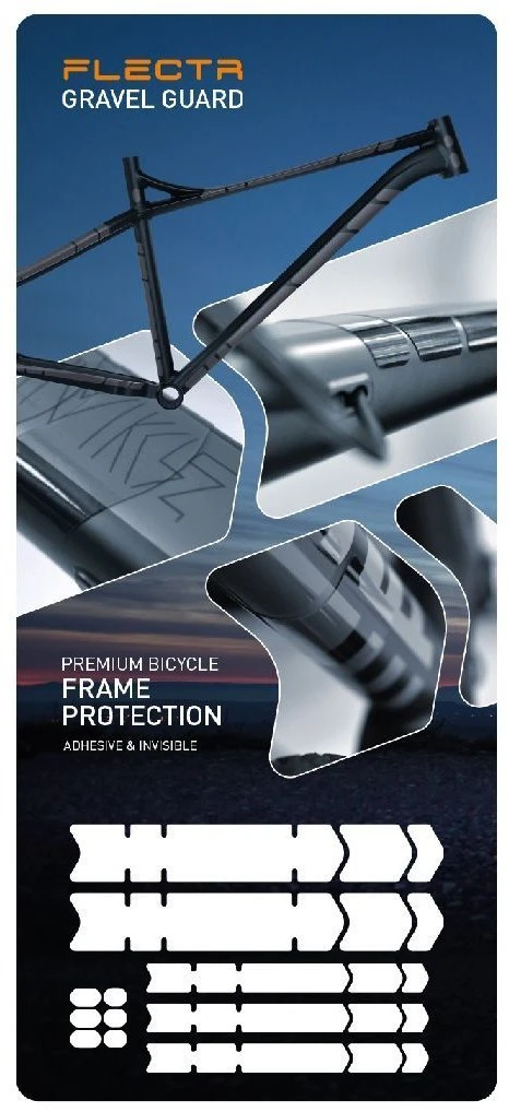 FLECTR Rahmenschutzfolie Gravel Guard Frame Protector KIT XL 3 FLECTR Rahmenschutzfolie Gravel Guard Frame Protector KIT XL
