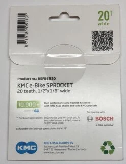 KMC Kettenrad Für Modelle 2. Generation Ab 2014 20 Zähne 1/8 Zoll Schwarz 10.000km+ 6 KMC Kettenrad Für Modelle 2. Generation Ab 2014 20 Zähne 1/8 Zoll Schwarz 10.000km+ -Fahrradteile Geschäft KMC Kettenblatt Antriebsritzel Bosch 2.Generation 10000km 20 Zaehne BSFB5820 8719189051131a