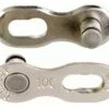 KMC Kettenschloss Missing Link Für 10-fach Ketten Silber 5,9mm Campagnolo CL590-002 -Fahrradteile Geschäft KMC Kettenschloss Missing Link 10 fach silber Campagnolo CL559002 4715575121024