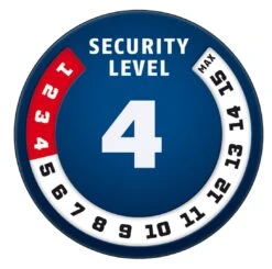 ABUS Steel-O-Chain 4804K/75 Black Mit Schlüssel -Fahrradteile Geschäft Level4