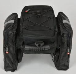 Northwind I-Rack-1 Gepäckträgertasche "Smartbag Classic" Mit Ausklappbaren Seitentaschen -Fahrradteile Geschäft Northwind Fuxon Gepaecktraeger Tasche I Rack Smartbag Classic 080 40946 ausgeklappt