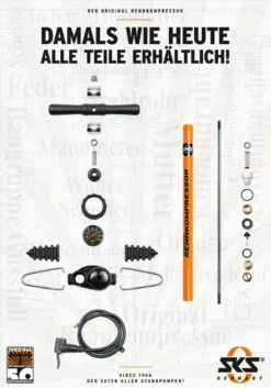 SKS Aero Rennkompressor Orange E.V.A. -Fahrradteile Geschäft SKS Aero Rennkompressor EVA 10062 050 22140 4002556237257b