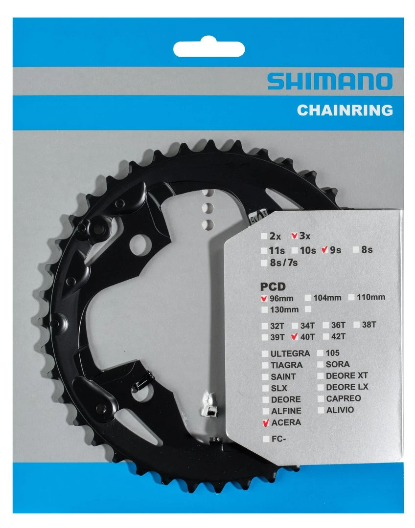 Shimano Acera MT300 Ab 2019 40 Zähne AX-Type Für Schutzring Schwarz Y-1RT98010 3 Shimano Acera MT300 Ab 2019 40 Zähne AX-Type Für Schutzring Schwarz Y-1RT98010