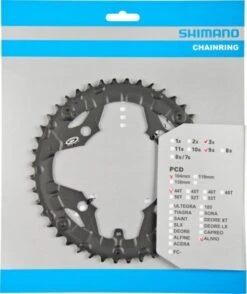 Shimano Alivio Ab 2011 44 Zähne S-Type Für Schutzring Schwarz Y-1M098080